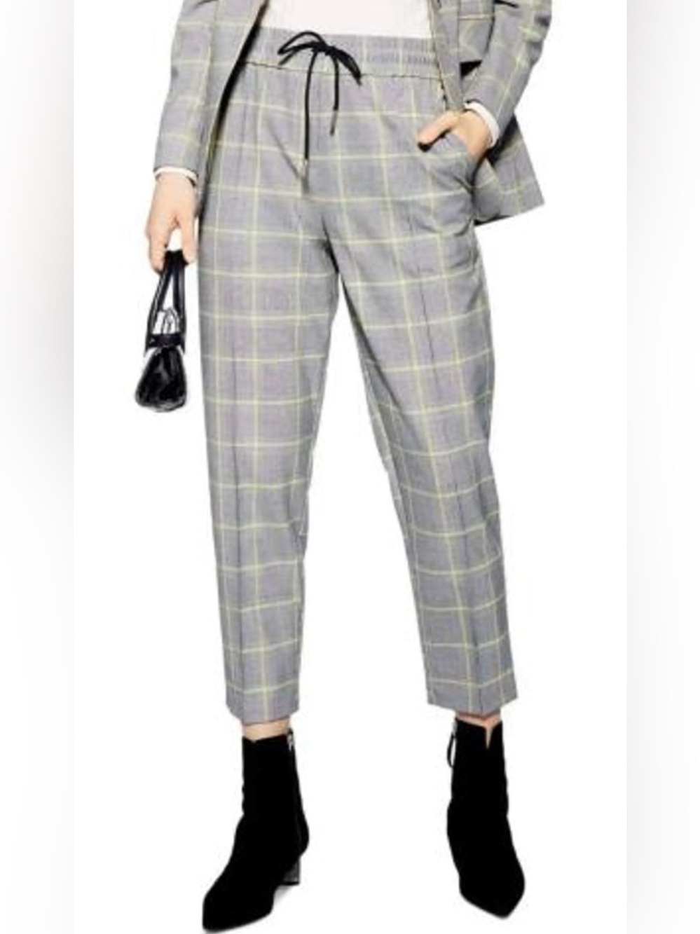 Topshop Check Suit Pant